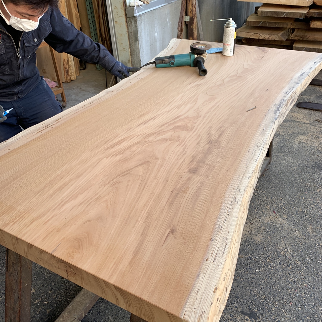 ケヤキ　木材　一枚板　木工　DIY　天然木　原木　105