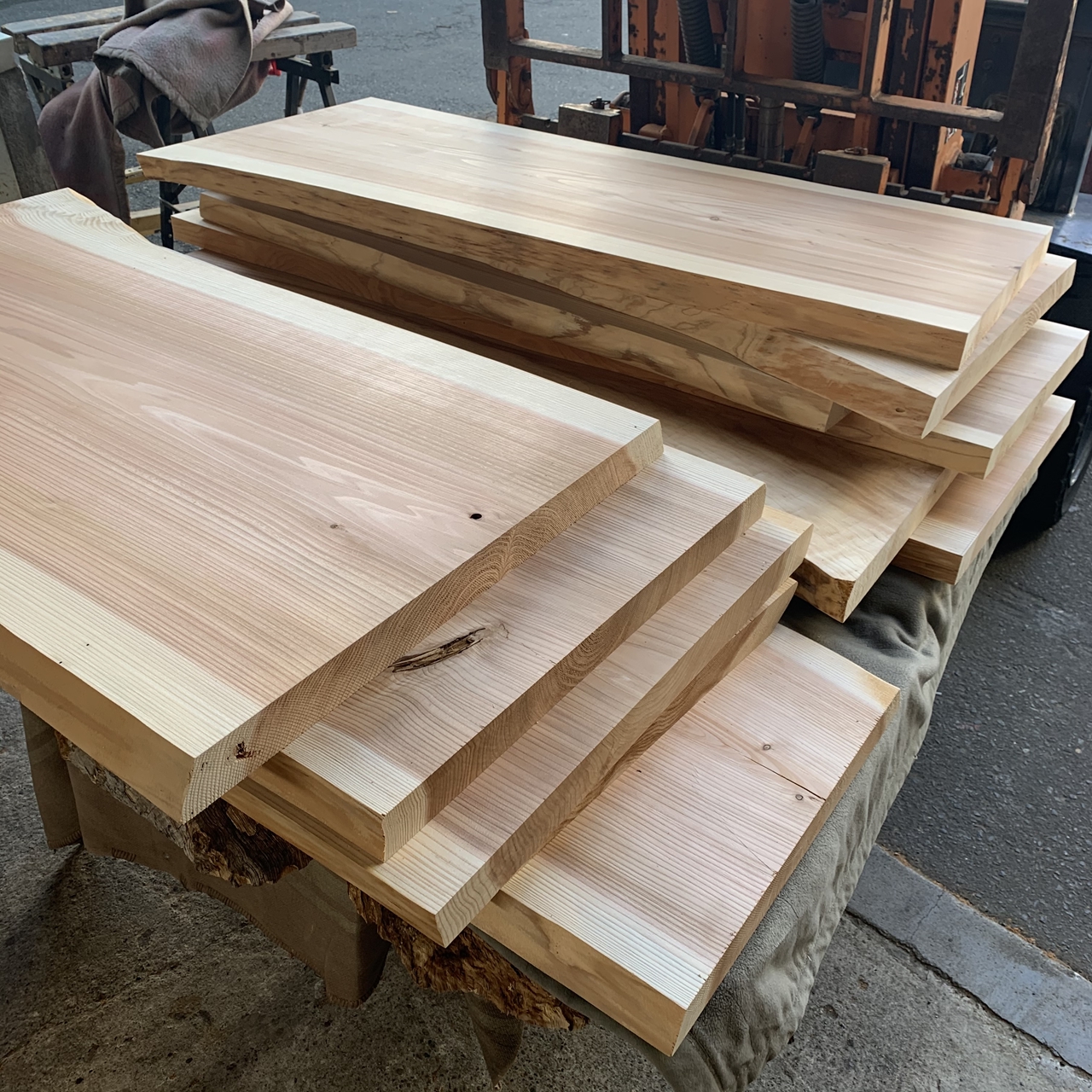 天然杉　一枚板　DIY　テーブル用　素材　ハンドメイド　無垢材　天板　応接セット　テレワーク - 3