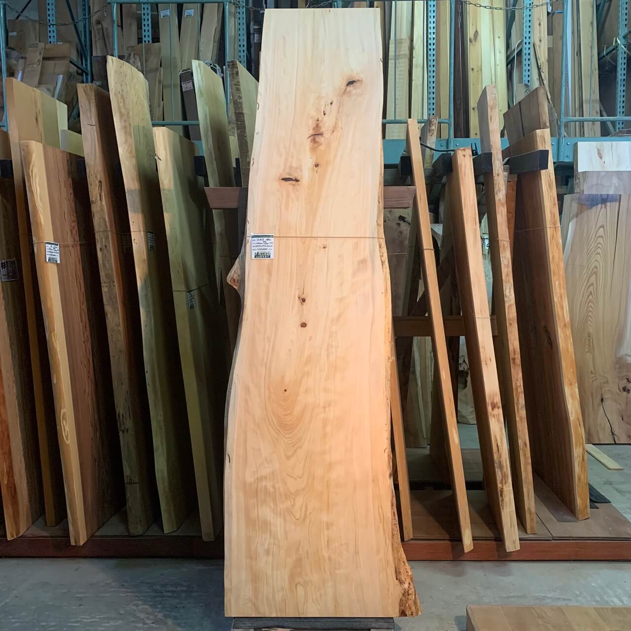 ひのき一枚板【岩手】 2400×460~650×42㎜ | 無垢材・一枚板などの木材