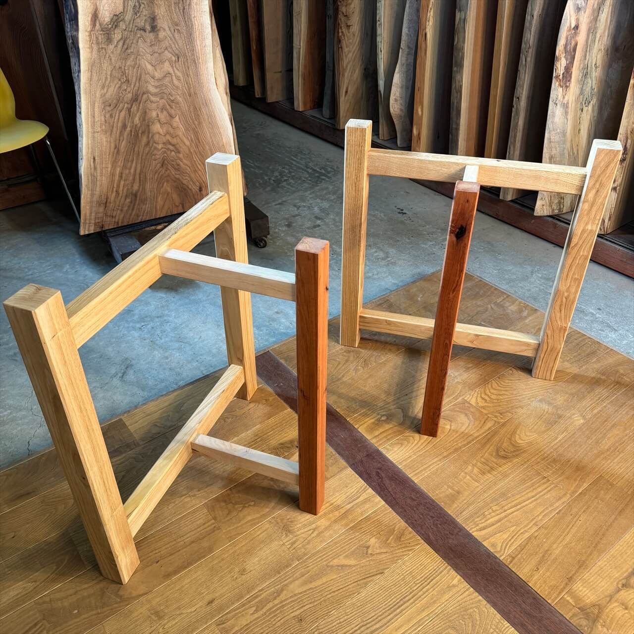 一枚板専用テーブル脚「脚幸（きゃっこう）」のご紹介【木の店さんもくオリジナル商品】